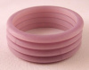 LG120  set 4 lilac satin lucite bangles